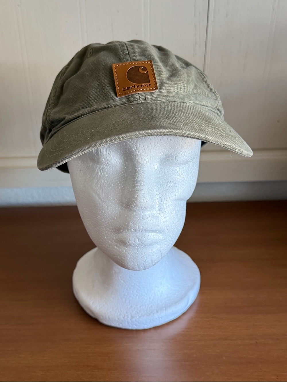 Carhartt Odessa Khaki Green Solid Baseball Cap Adjustable Canvas Casual Workwear